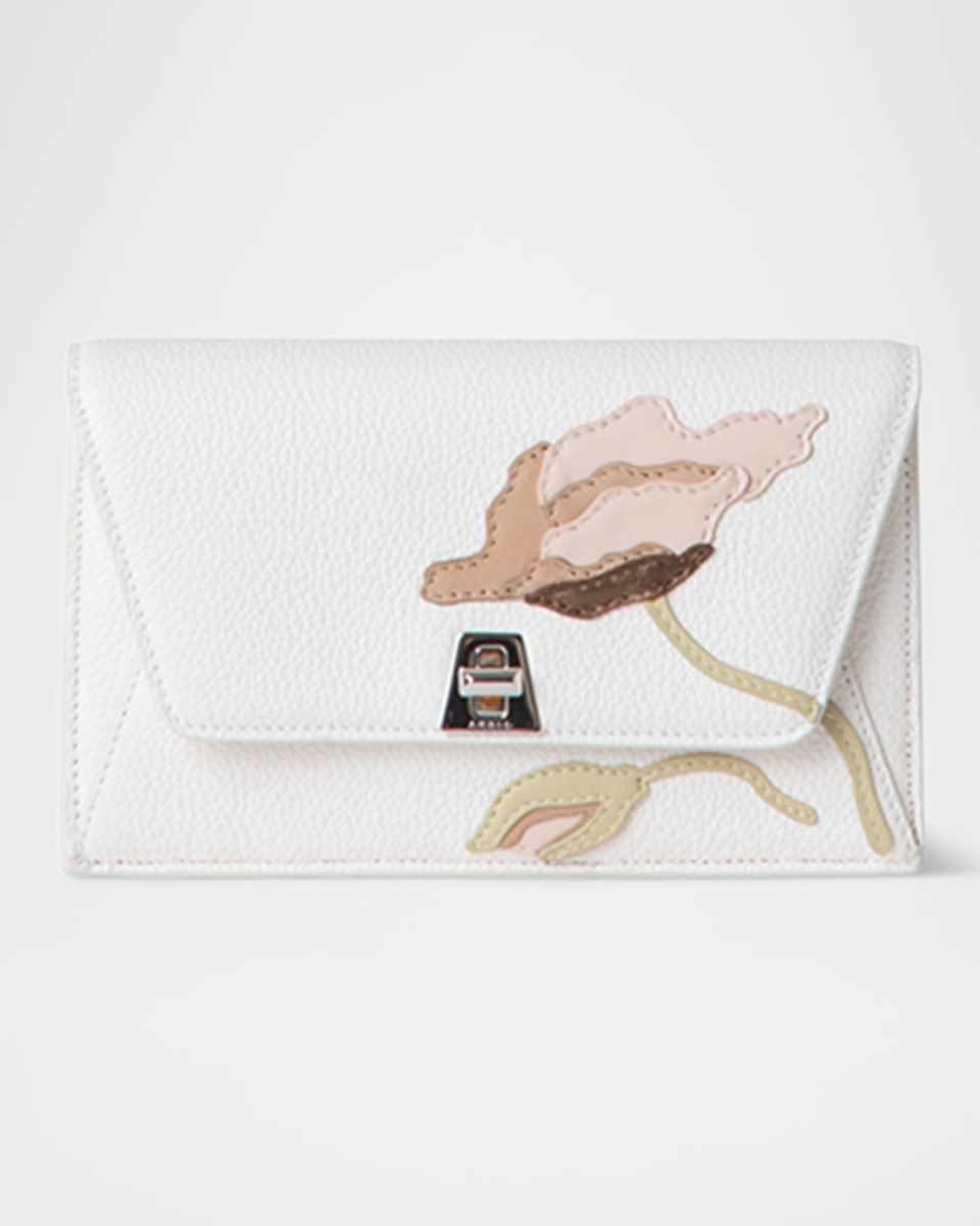 Anouk Envelope Flap Flower Leather Shoulder Bag